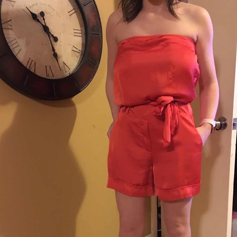 The limited silk dress romper size small